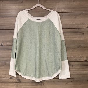 Cozy green long sleeved shirt